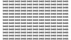 Optical Illusion Challenge: Can You Find 5495 Among Look-Alike 5465s in 6 Seconds