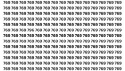 Optical Illusion Challenge: Spot the Hidden Number 796 Among 769s