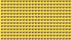 Observation Test: Spot the Number 79 Hidden Among 97s in 6 Seconds