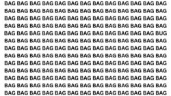 Brain Teaser Challenge: Spot the Word BUG Among BAG in 6 Seconds