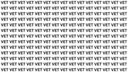 Optical Illusion Challenge: Find the Word YET Hidden Among VET in 7 Seconds