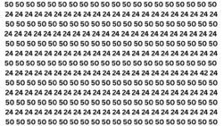 Optical Illusion Challenge: Find the Number 42 Among 50 and 24 in 8 Seconds