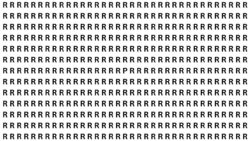 Visual Puzzle Challenge: Find the Letter P Among Rs