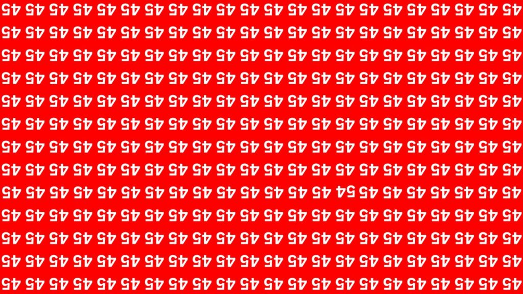 Spot the Inverted 54 Hidden